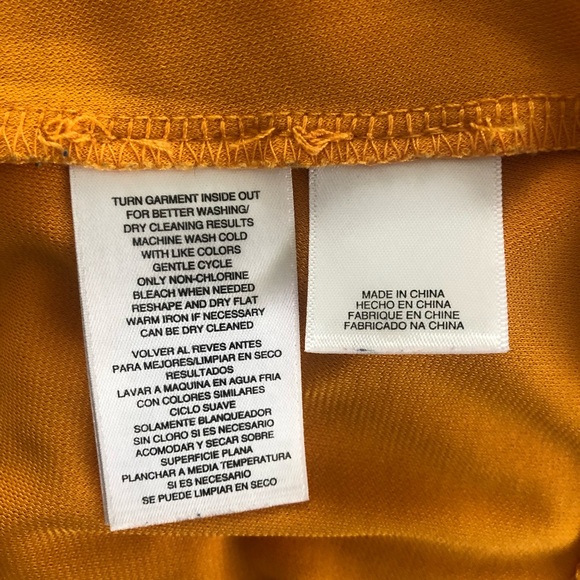 Rachel Roy Orange V-Neck Blouse - Picture 6 of 7